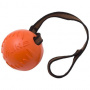 Мяч с лентой 65мм Doglike вспененная резина оранжевый игрушка для собак