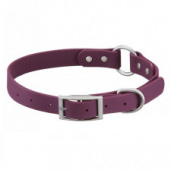 Ошейник водонепроницаемый Pet-it с пряжкой и кольцом размер L, цвет фиолетовый для собак