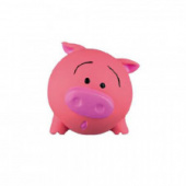 Мини свинка 6см розовая с пищалкой латексная игрушка для собак