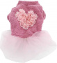 Платье М JOY цветочное сердце розовое для собак
