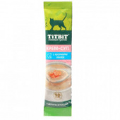 Крем-суп 10г TITBIT с кусочками лосося для кошек