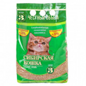 Наполнитель 3л Сибирская кошка Лесной древесный для котят