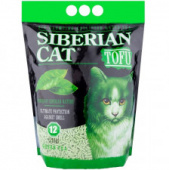 Наполнитель 12л Сибирская кошка Тофу зеленый чай комкующий для кошек