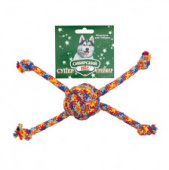 Грейфер D10мм "Мяч канатный Паук" цв.веревка игрушка для собак
